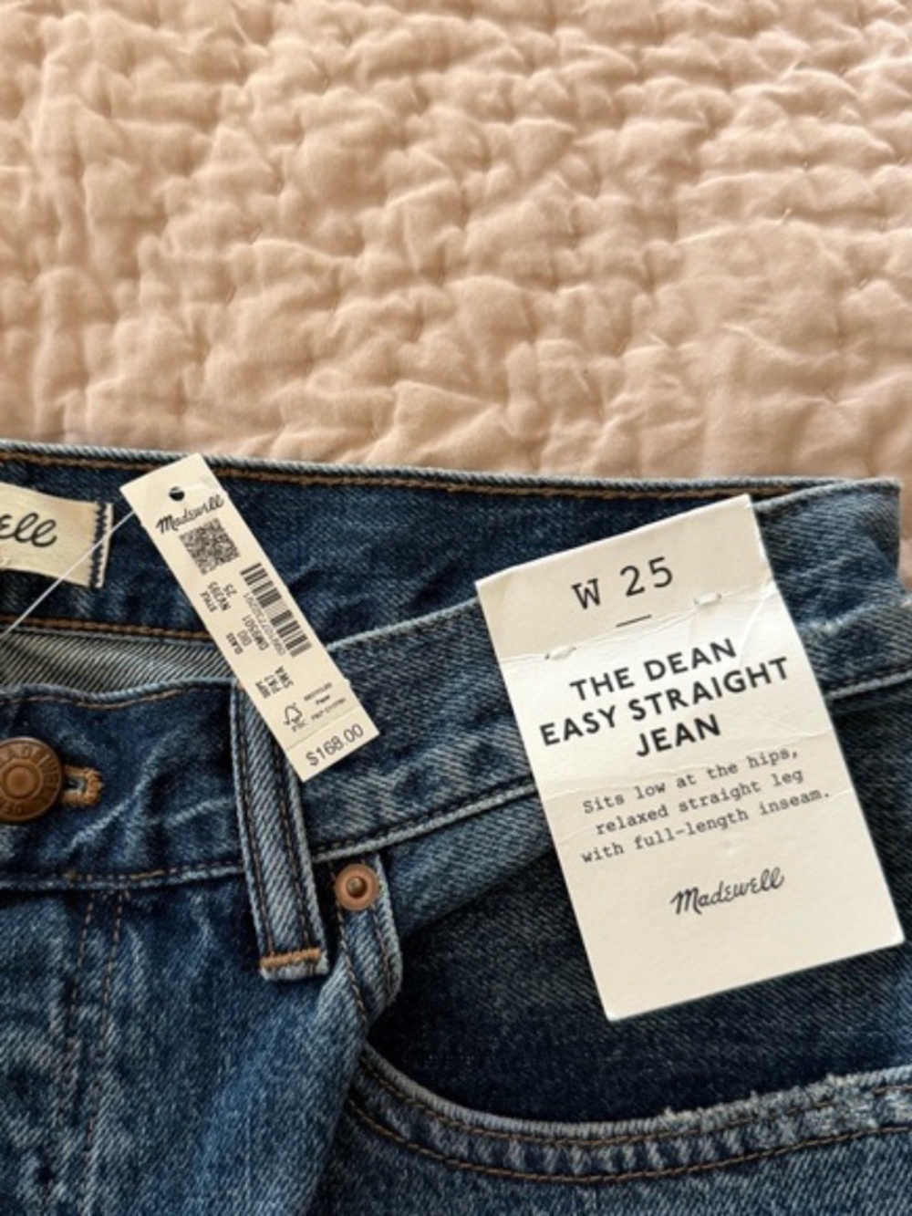 Madewell Dean straight jeans 25 - Picture 4 of 5